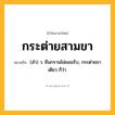 กระต่ายสามขา ความหมาย หมายถึงอะไร?, คำในภาษาไทย กระต่ายสามขา หมายถึง (สํา) ว. ยืนกรานไม่ยอมรับ, กระต่ายขาเดียว ก็ว่า.