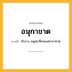 อนุกาชาด ความหมาย หมายถึงอะไร?, คำในภาษาไทย อนุกาชาด หมายถึง (โบ) น. อนุสมาชิกของสภากาชาด.
