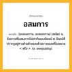 อสมการ ความหมาย หมายถึงอะไร?, คำในภาษาไทย อสมการ หมายถึง [อะสะมะกาน, อะสมมะกาน] (คณิต) น. ข้อความที่แสดงการไม่เท่ากันของนิพจน์ ๒ นิพจน์ที่ปรากฏอยู่ทางด้านซ้ายและด้านขวาของเครื่องหมาย &lt; หรือ &gt;. (อ. inequality).