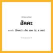 อัคคะ ความหมาย หมายถึงอะไร?, คำในภาษาไทย อัคคะ หมายถึง [อักคะ] ว. เลิศ, ยอด. (ป.; ส. อคฺร).