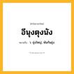 อีนุงตุงนัง ความหมาย หมายถึงอะไร?, คำในภาษาไทย อีนุงตุงนัง หมายถึง ว. ยุ่งใหญ่, พันกันยุ่ง.