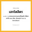 เฮกโตลิตร ความหมาย หมายถึงอะไร?, คำในภาษาไทย เฮกโตลิตร หมายถึง น. หน่วยมาตราตวงตามวิธีเมตริก มีอัตราเท่ากับ ๑๐๐ ลิตร, อักษรย่อว่า ฮล. (อ. hectolitre).