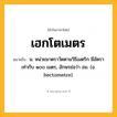 เฮกโตเมตร ความหมาย หมายถึงอะไร?, คำในภาษาไทย เฮกโตเมตร หมายถึง น. หน่วยมาตราวัดตามวิธีเมตริก มีอัตราเท่ากับ ๑๐๐ เมตร, อักษรย่อว่า ฮม. (อ. hectometre).