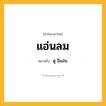 แอ่นลม ความหมาย หมายถึงอะไร?, คำในภาษาไทย แอ่นลม หมายถึง ดู อีแอ่น.